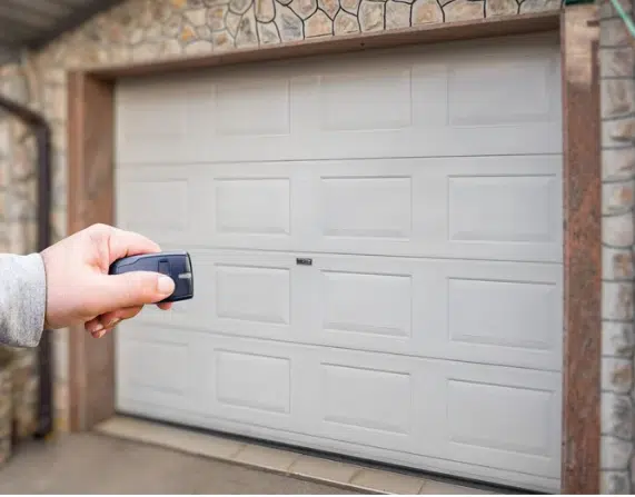 Opening a garage door